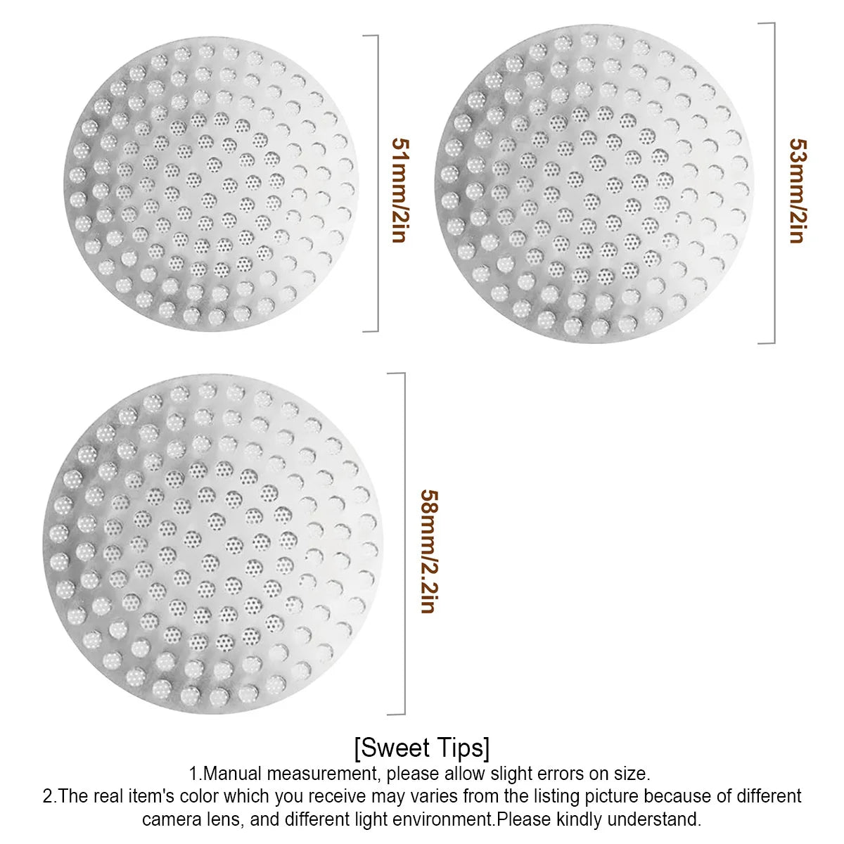 Leeseph 51/53/58mm Espresso Puck Screen – Stainless Steel Filter Espresso Puck Screen Axl