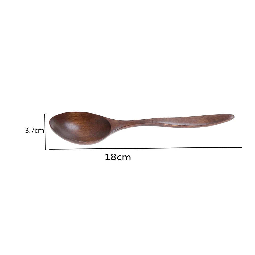 Wooden Spoon Utensil – Soup, Rice, Dessert & Coffee Stirrer Wooden Kitchen Spoon Axl onesize