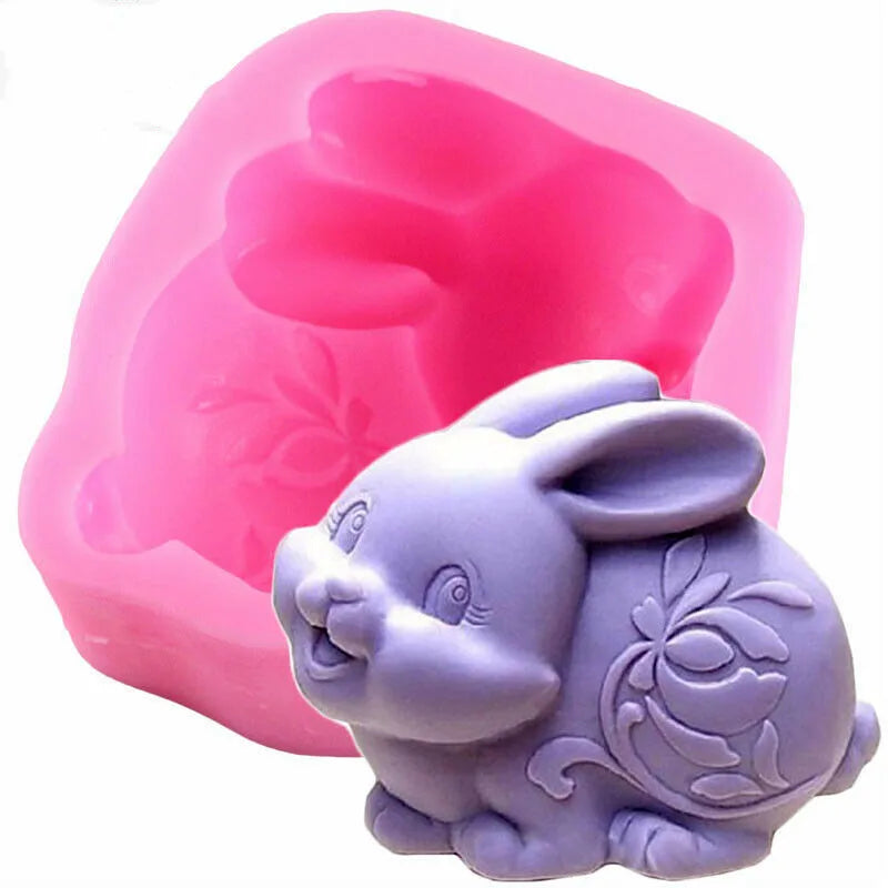 Easter Bunny Silicone Mold – Resin, Soap, Candle & Fondant Silicone Baking Mold Axl