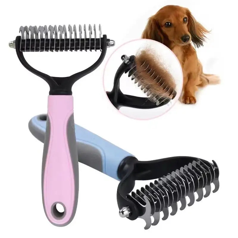 Pet Hair Remover Grooming Comb for Dogs & Cats | Detangler Pet Grooming Comb Axl