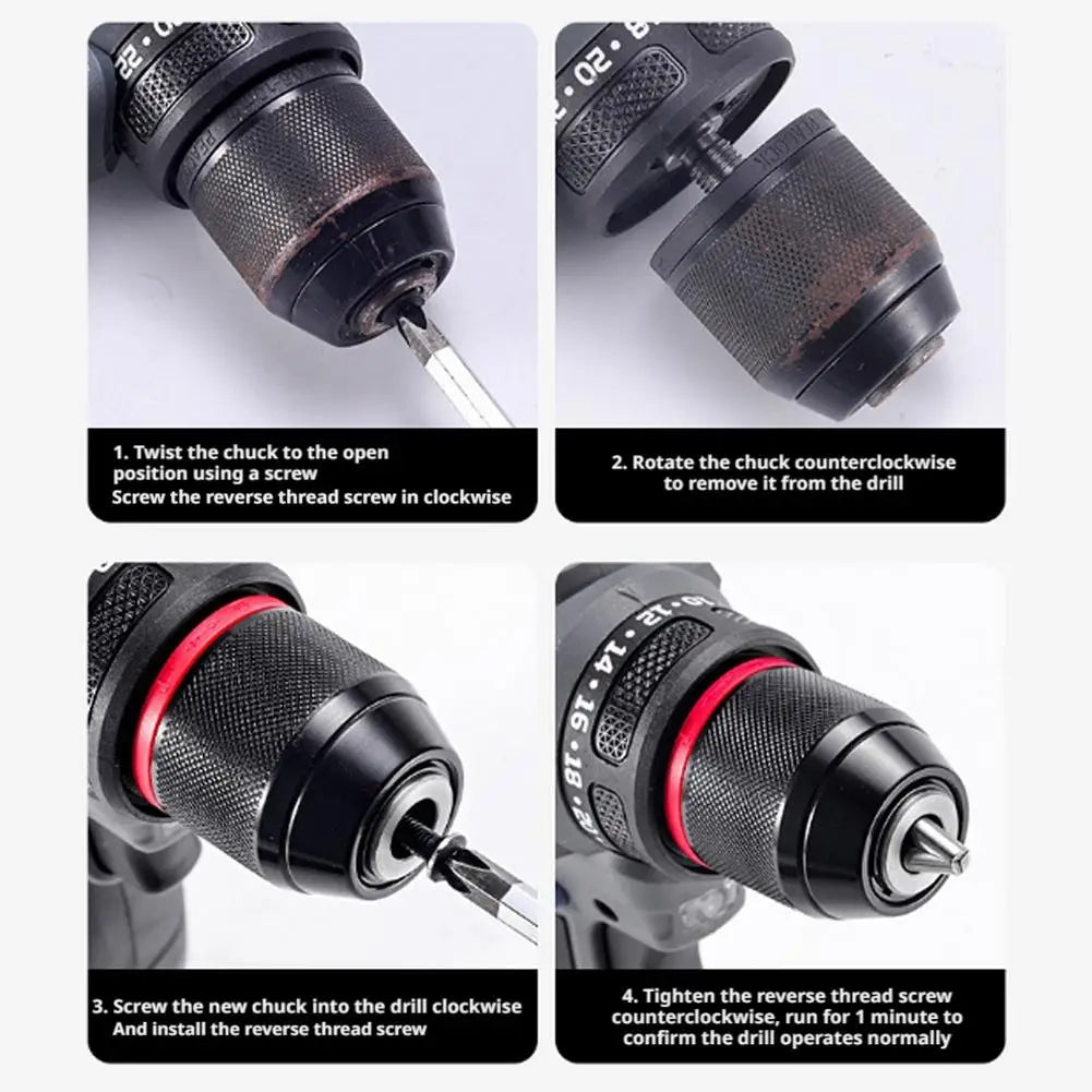 Ratchet Self-Locking Keyless Drill Chuck 0.8–13mm Metal Keyless Drill Chuck Axl