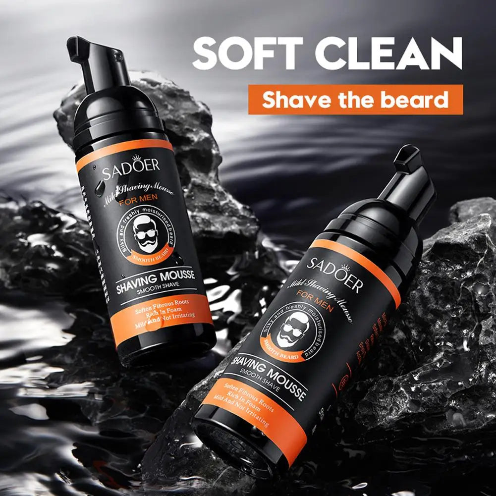 Sadoer Men's Shaving Cream – Aloe Vera & Vitamin E, 60ml Men's Shaving Cream Axl