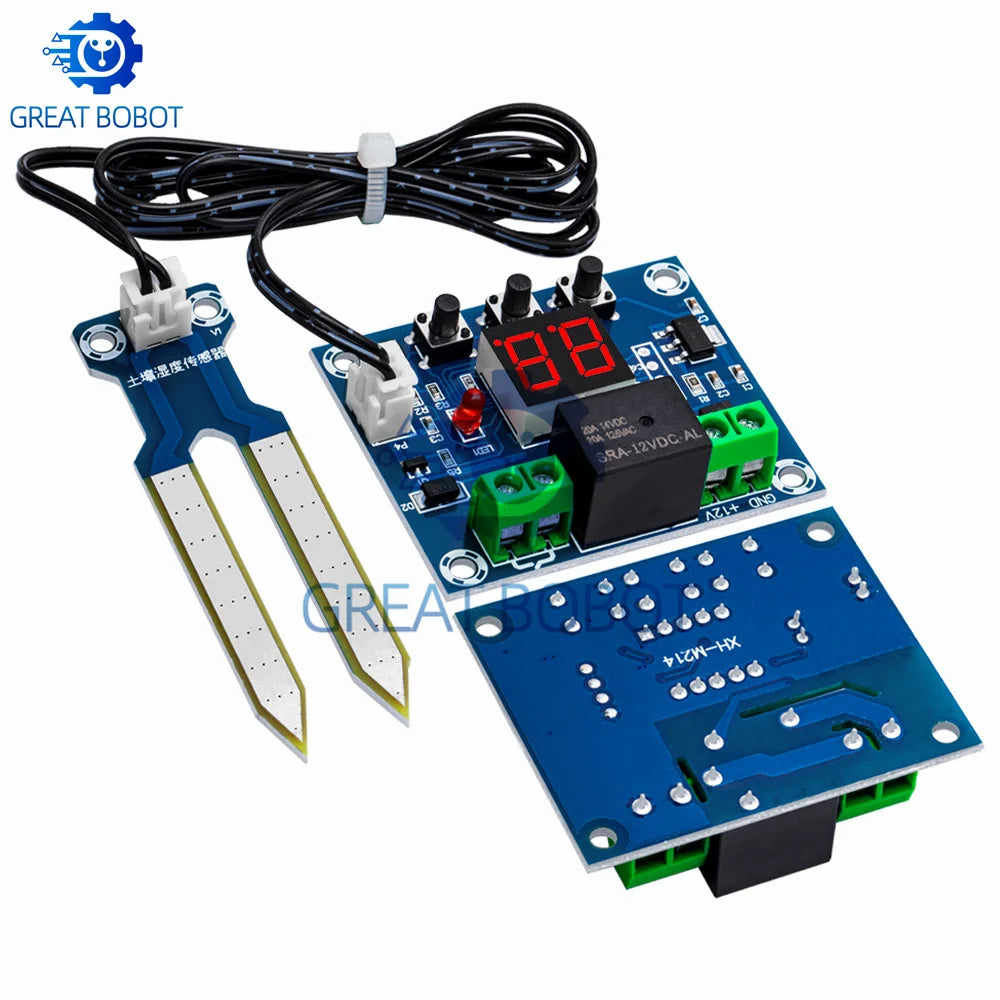 XH-M214 Soil Humidity Controller – Auto Irrigation Module Irrigation Controller Axl