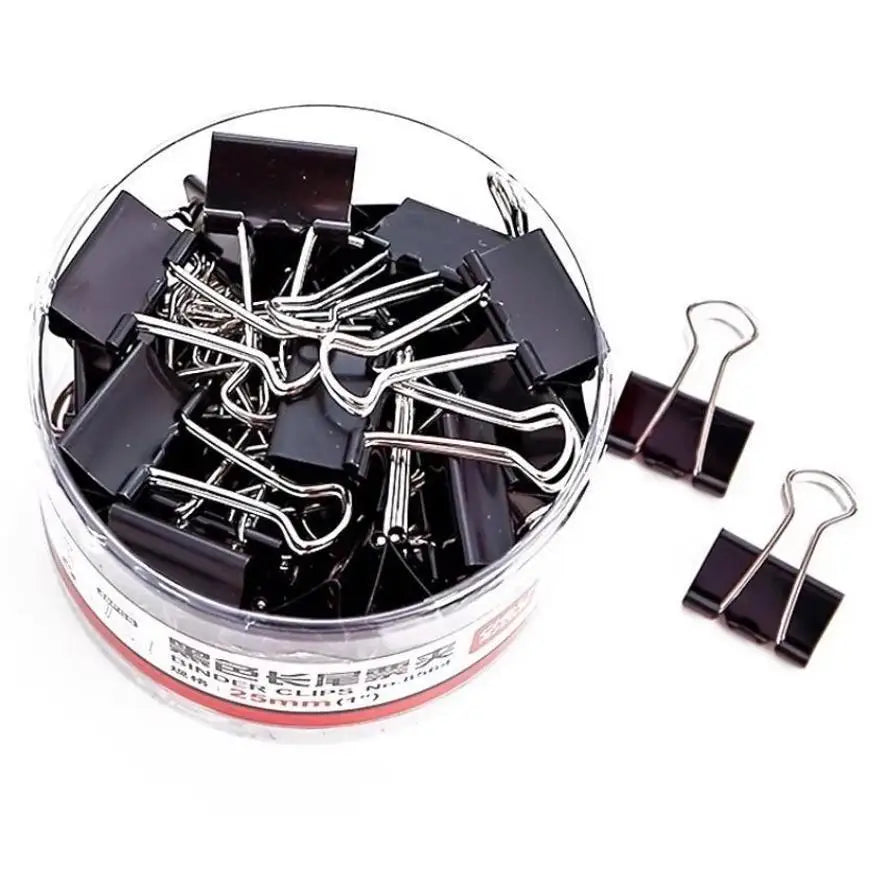 Colorful Metal Binder Clips 15mm – 20 Pack Paper Clamps Metal Binder Clips Axl