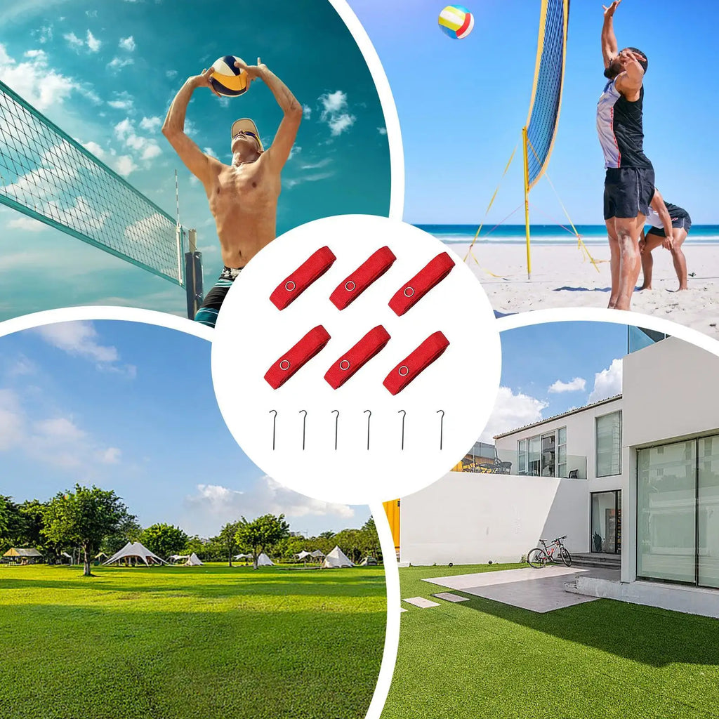 Beach Volleyball Court Boundary Cords – Portable & All-Weather Volleyball Court Boundary Axl