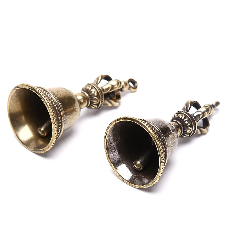 Brass Magic Bell Keychain Pendant – Retro Bronze Charm Decorative Bell Charm Axl