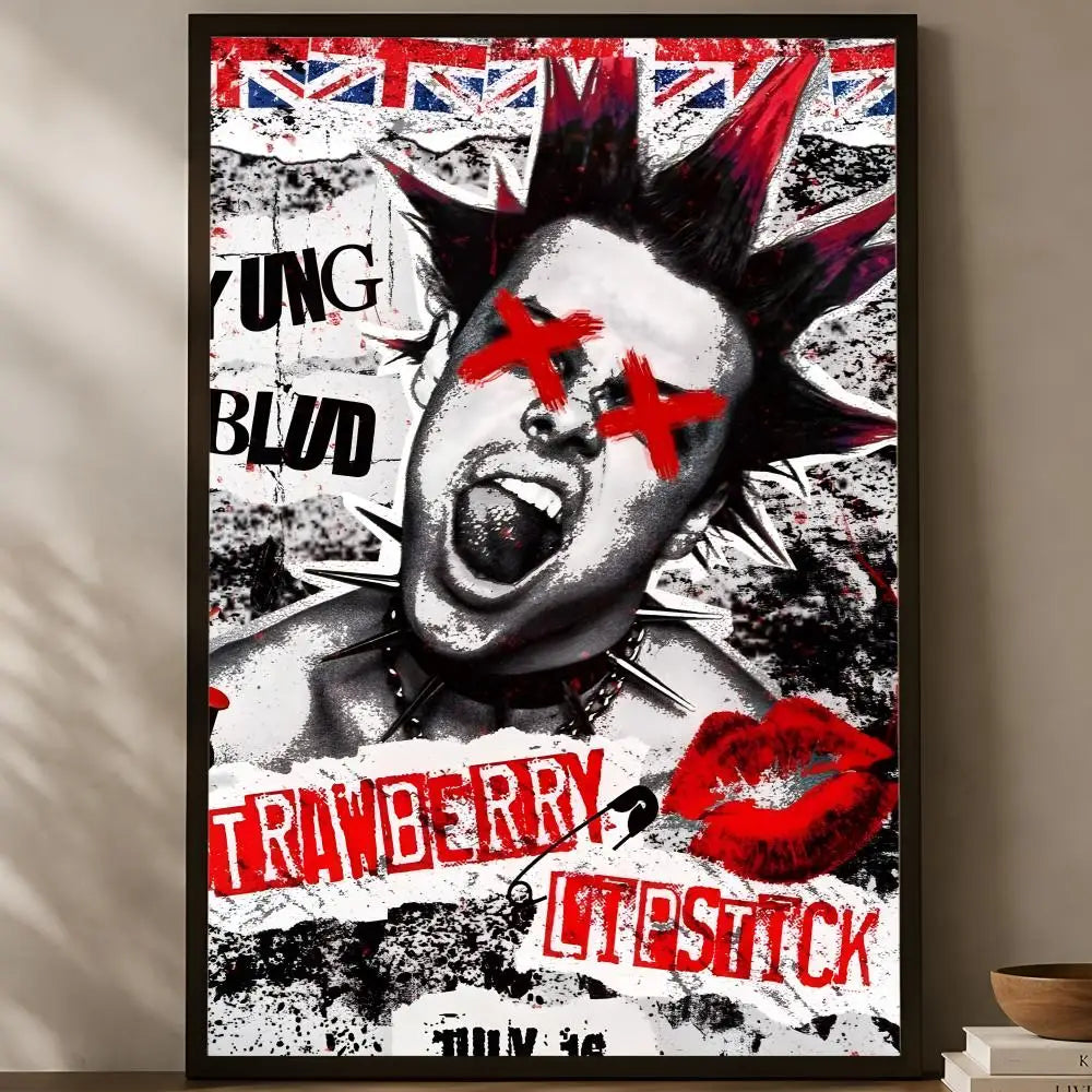 Yungblud HD PVC Self-Stick Wall Poster – Waterproof Decor Wall Art Poster Axl