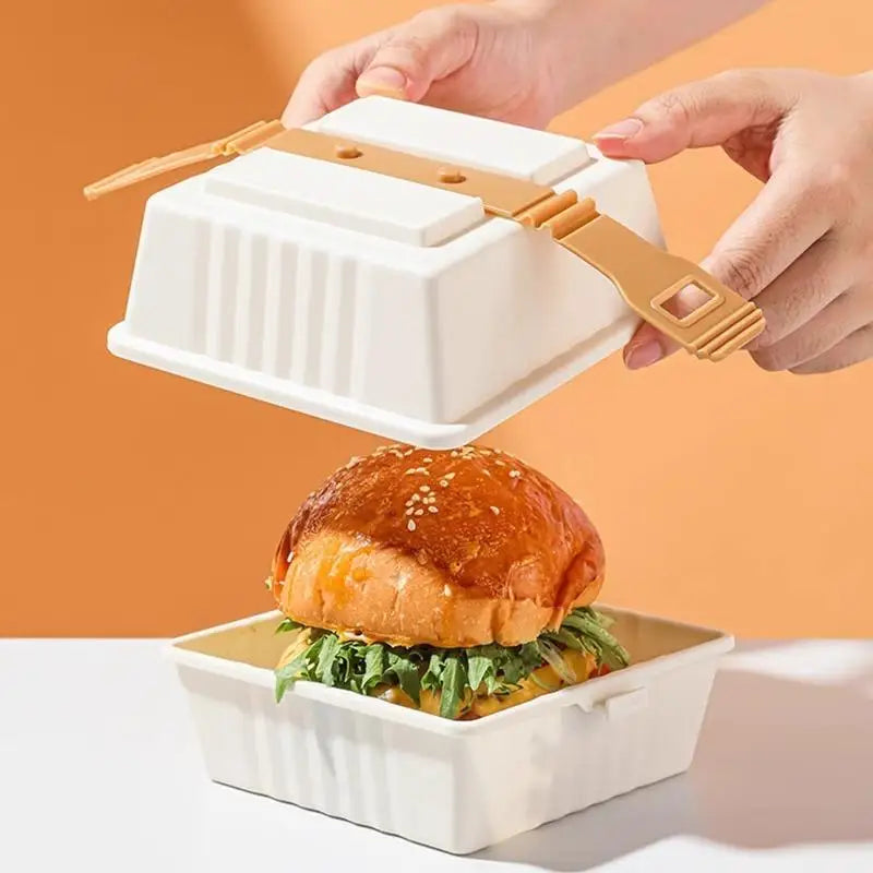 Sandwich Bento Box with Strap – Portable Lunch Container Sandwich Lunch Box Axl