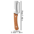 2-in-1 Vegetable Peeler & Bottle Opener | Ergonomic Wood Handle Vegetable Peeler Axl As show