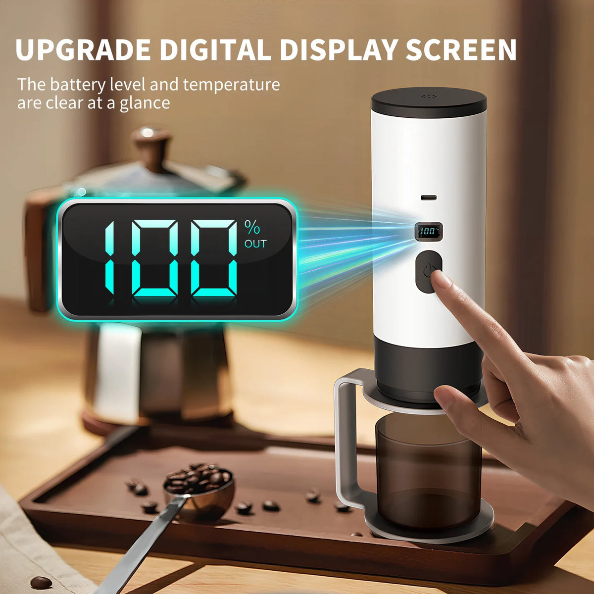 BALASHOV Wireless Portable Espresso Machine – 3-in-1 Travel Portable Espresso Machine Axl