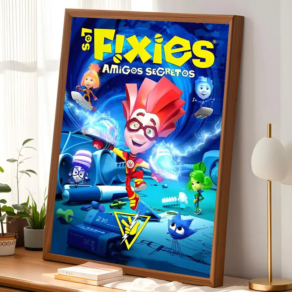 The Fixies Self-Stick HD PVC Wall Poster – Waterproof Decor Wall Art Poster Axl