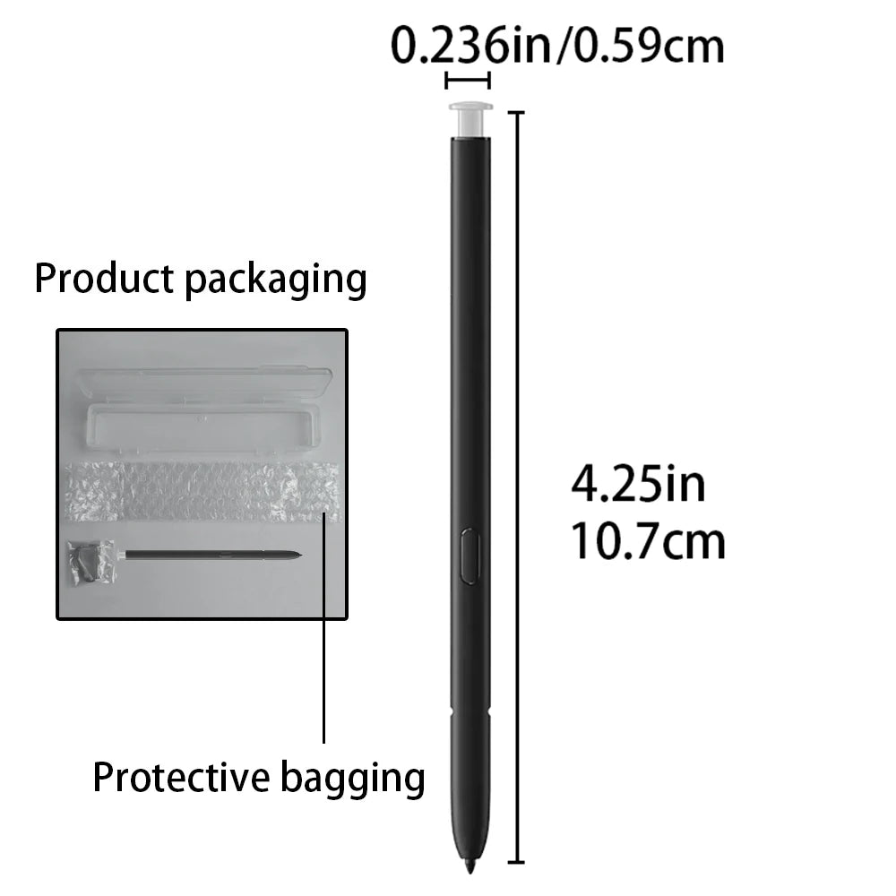 Samsung Galaxy S23 Ultra Stylus Pen + Nibs + Clear TPU Case Kit Phone Stylus Bundle Axl