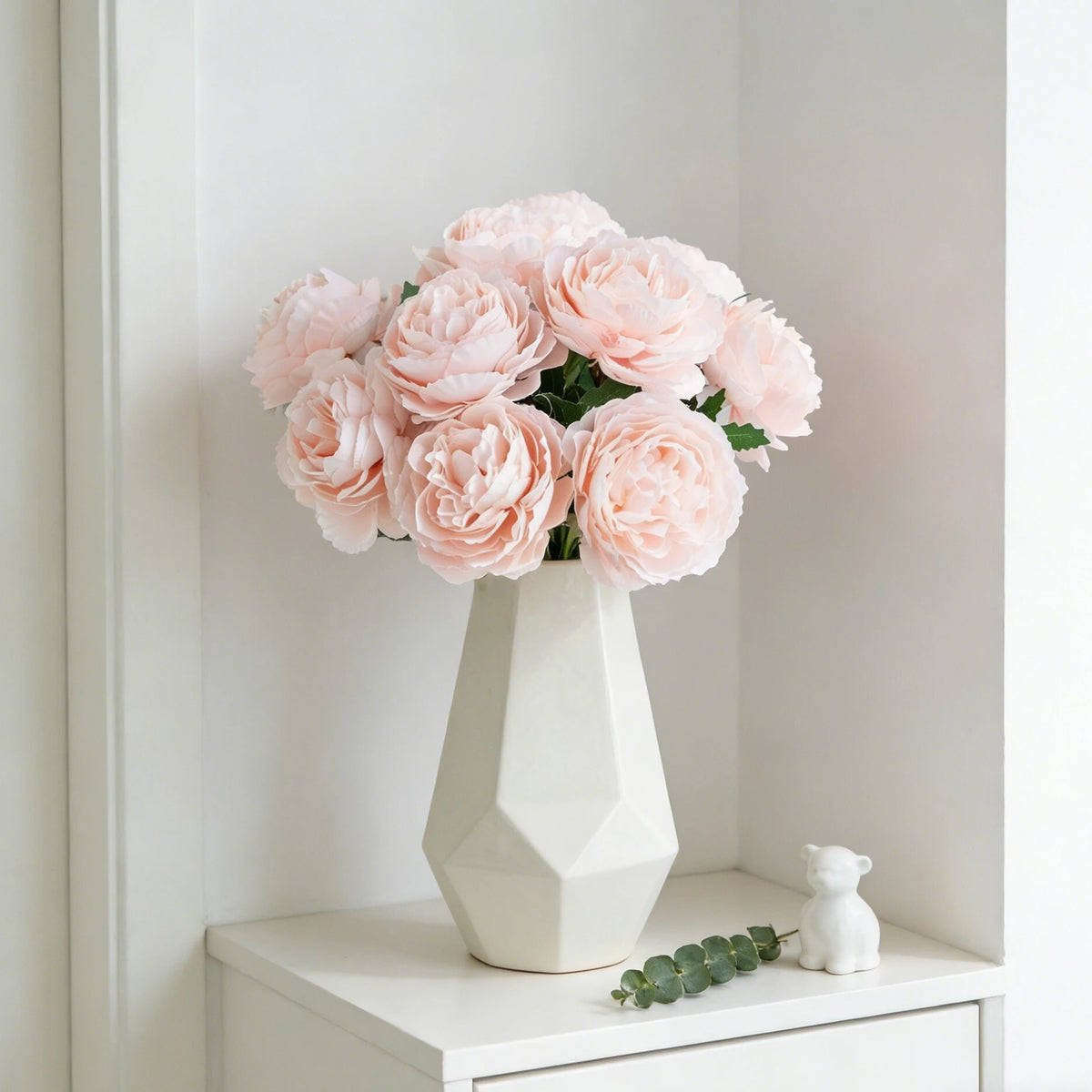 Silk Peony Artificial Flowers 5/10 Pcs – Wedding & Home Decor Artificial Flowers Axl
