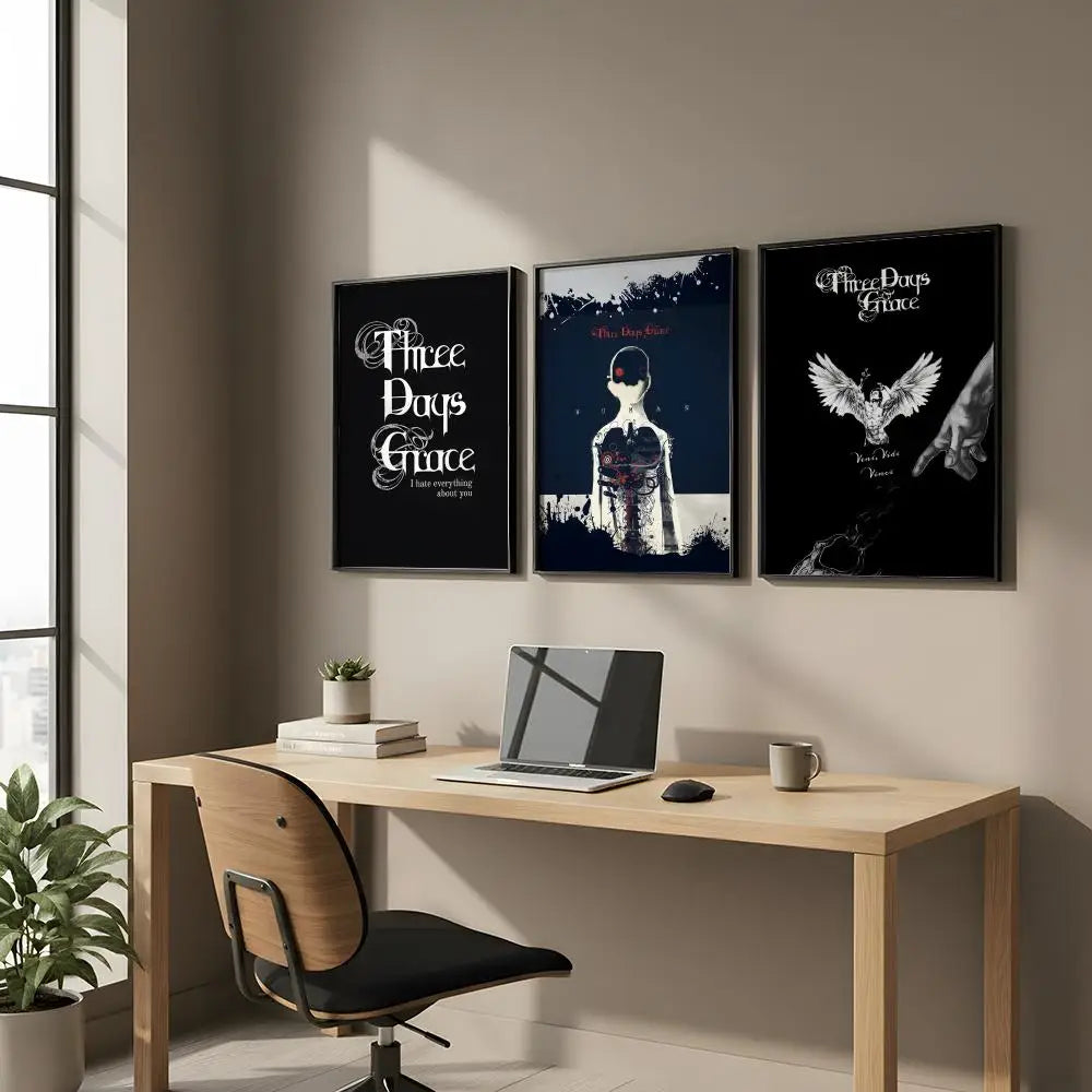 HD Music Band Art Poster – Self-Adhesive Wall Sticker Decor Art Poster Wall Sticker Axl