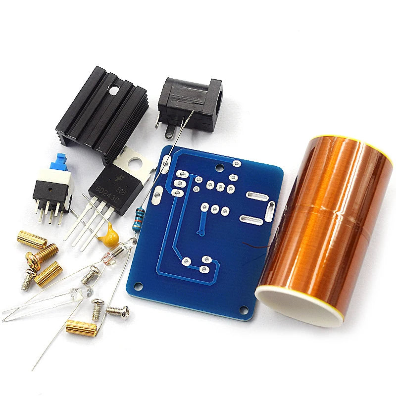 DIY Mini Tesla Coil Kit BD243 – Plasma Arc & Wireless Power Module DIY Electronics Kit Axl