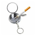 Portable Pocket Ashtray with Keychain – Round Zinc Alloy Pocket Ashtray Axl A