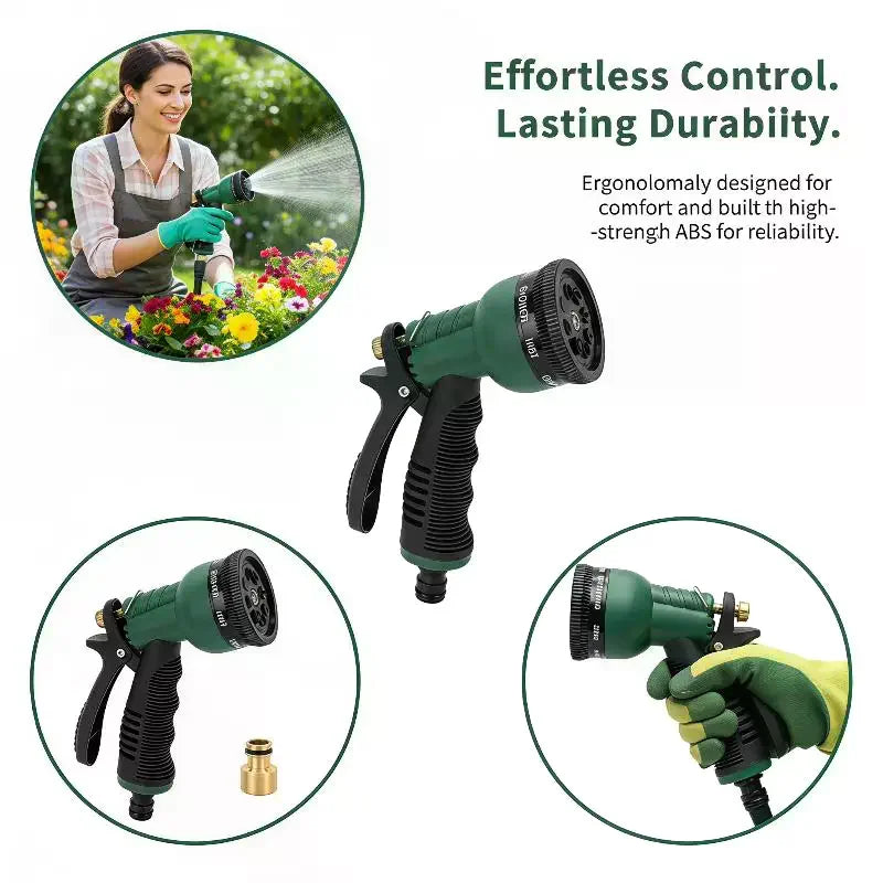 Adjustable Garden Hose Spray Nozzle – Multi-Mode Anti-Slip Garden Hose Nozzle Axl