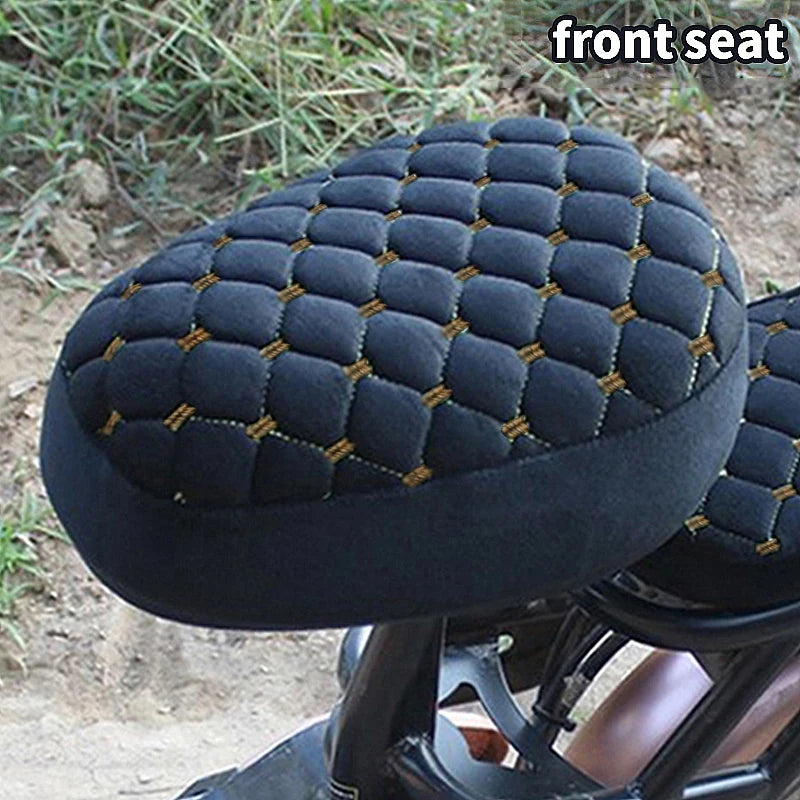 Universal Thickened Bicycle Seat Cover – Flannel, 3 Colors Bicycle Seat Cover Axl Black