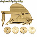 Vintage Gear Ruling Pen Set – 4 Interchangeable Dotting Wheels Drafting Ruling Pen Set Axl Gold