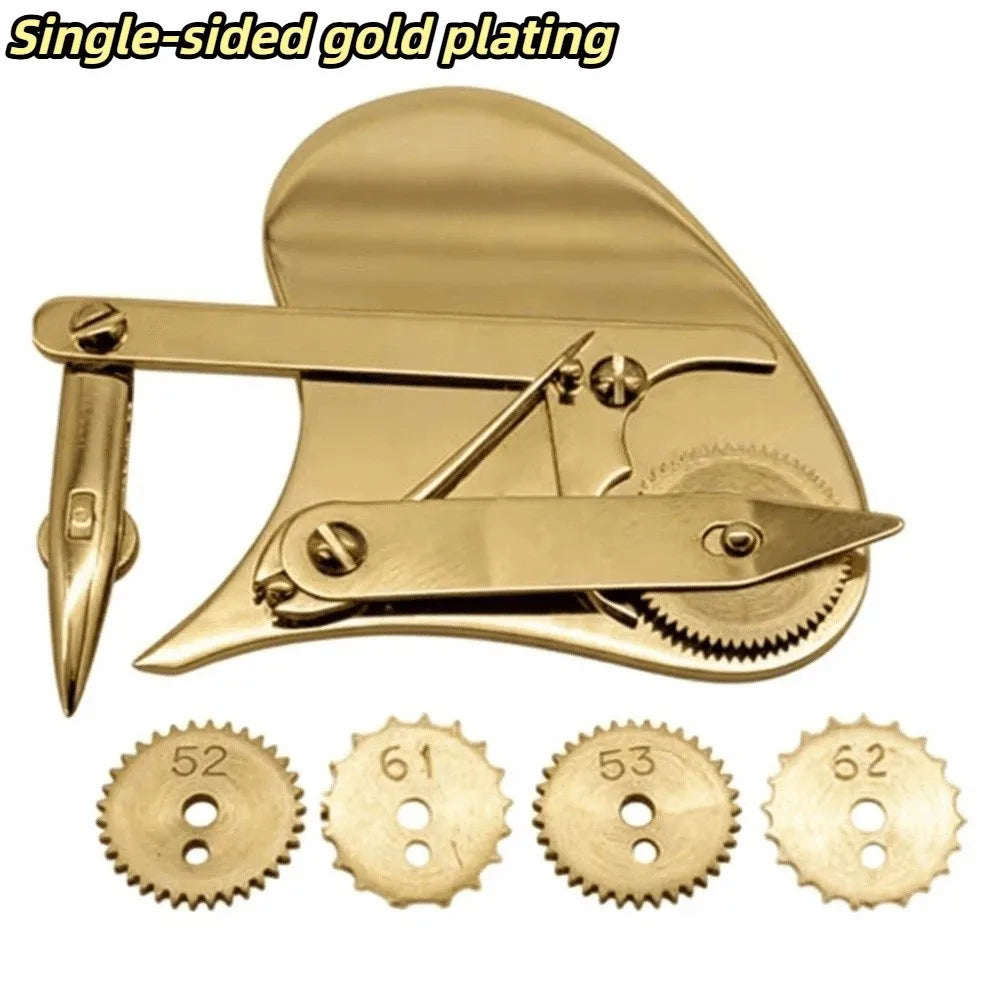 Vintage Gear Ruling Pen Set – 4 Interchangeable Dotting Wheels Drafting Ruling Pen Set Axl Gold