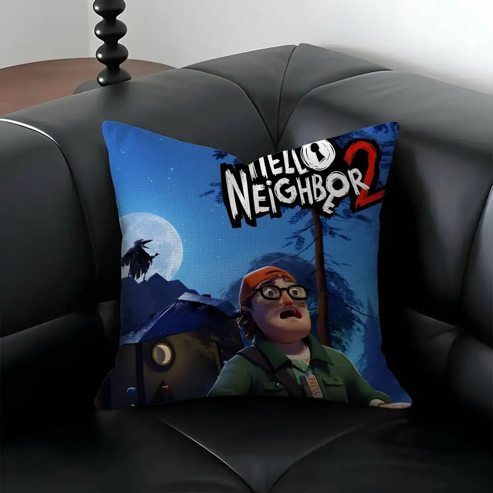 Hello Neighbor 2 Linen Cushion Cover – Sofa & Home Decor Decorative Cushion Cover Axl