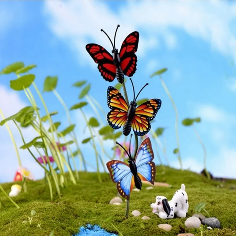 Colorful Butterfly Garden Stakes – Whimsical Yard & Pot Decor Garden Butterfly Stakes Axl