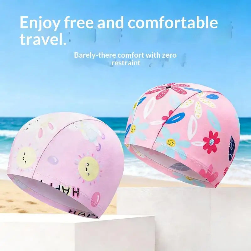 Kids Cartoon Swim Cap – Waterproof High-Elastic Silicone Hat Kids Swim Cap Axl