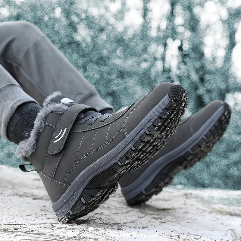 AZGB Unisex Waterproof Winter Snow Boots – Plush Warm Hiking Winter Snow Boots Axl