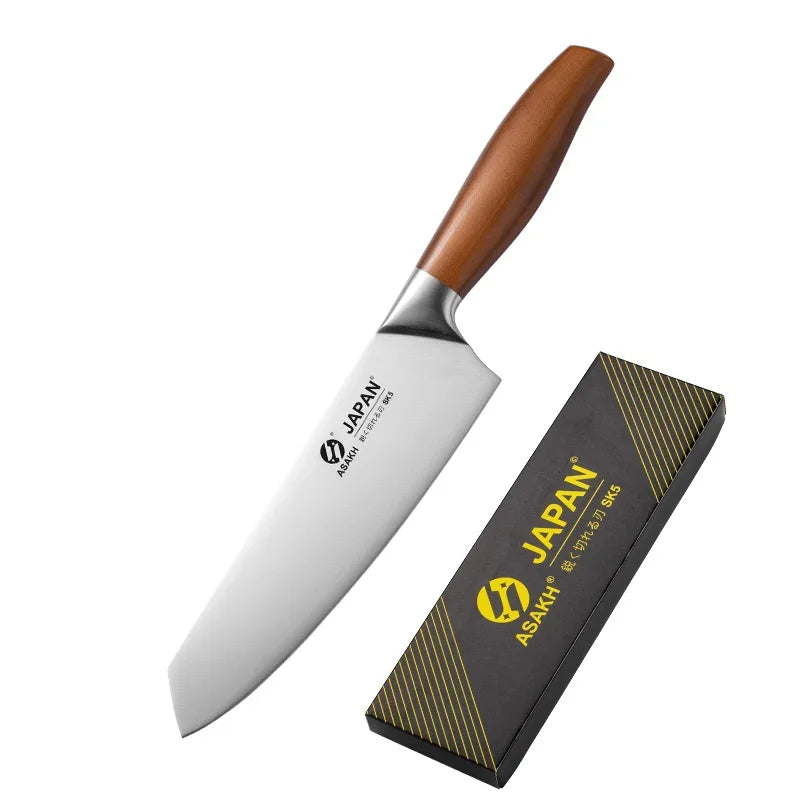 Professional Stainless Steel Kitchen Knife Set – Chef & Cleaver Kitchen Knife Set Axl Knife C with Box