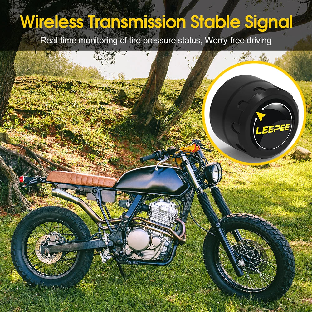 Motorcycle Bluetooth TPMS – Wireless Tire Pressure Monitor Tire Pressure Monitor Axl