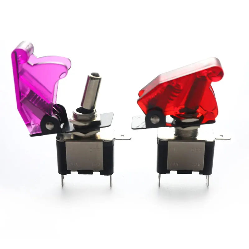 LED Toggle Switch Aircraft Flip Guard Cover – 12V Car Truck LED Toggle Switch Axl