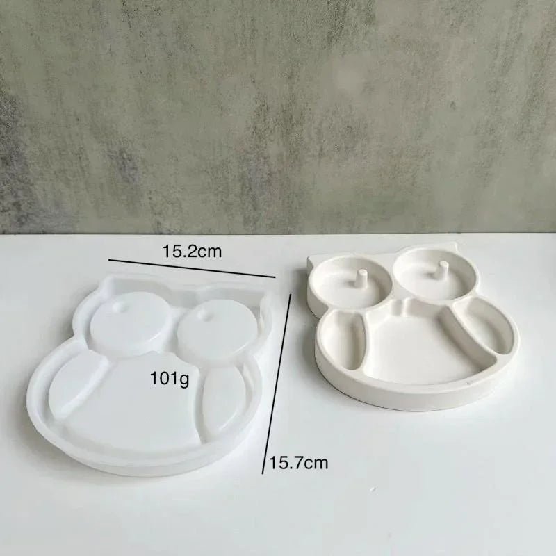 Silicone Mold Set – Owl, Heart, Fish & Clover | Resin & Concrete Silicone Craft Mold Axl Owl