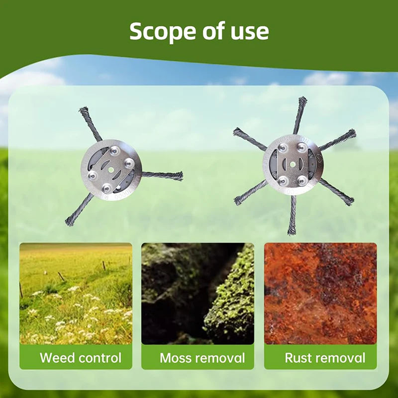 Steel Wire Grass Trimmer Head – Weed Remover Replacement Trimmer Replacement Head Axl