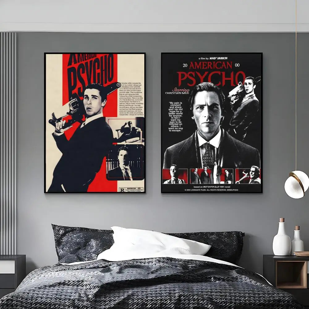 American Psycho Movie Poster – HD Waterproof Wall Art Decor Movie Wall Poster Axl