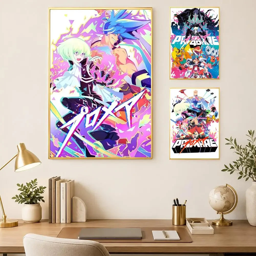 Anime Promare Self-Stick HD PVC Wall Poster – Waterproof Decor Wall Art Poster Axl