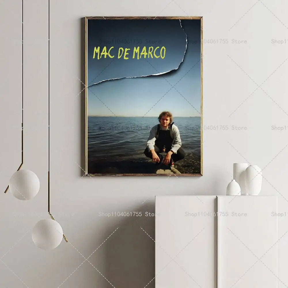 Mac DeMarco Poster – Self-Adhesive Wall Art Color Print Wall Art Poster Axl