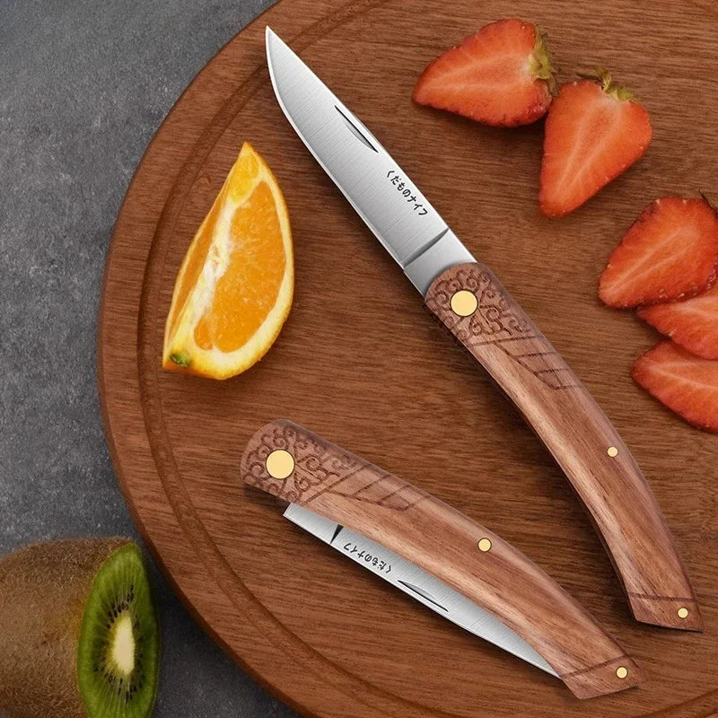 PLYS Folding Mongolian Meat Knife – Stainless Steel Pocket Blade Folding Pocket Knife Axl Style A (2pcs)
