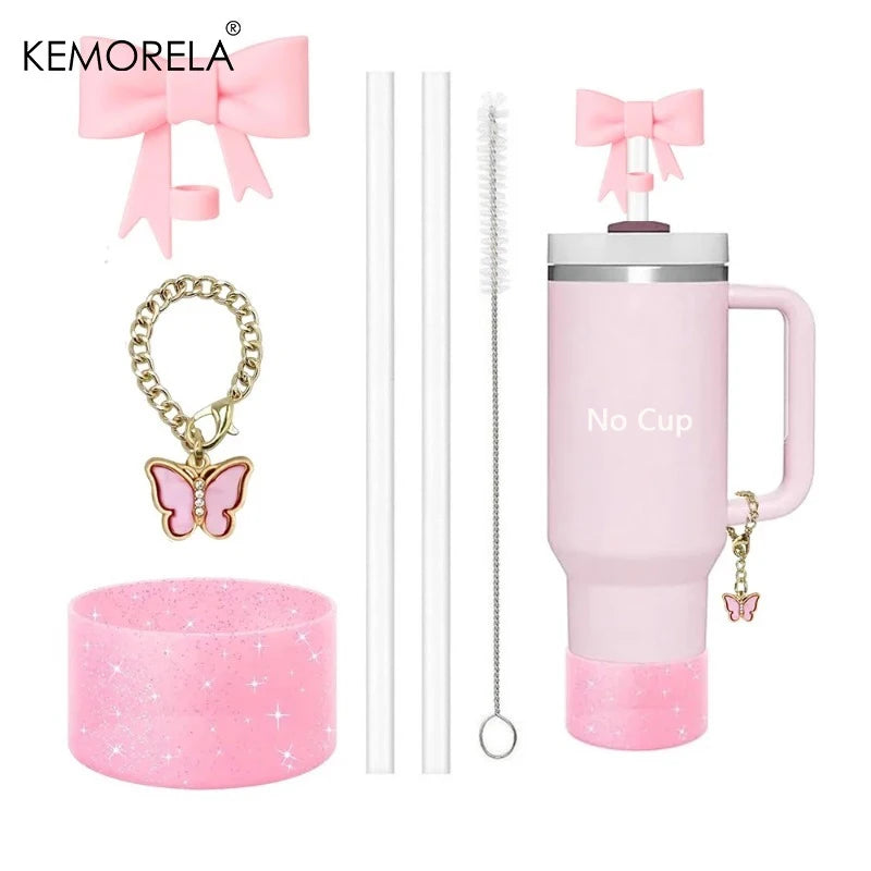 6-Piece Stanley Cup Accessories Set – Straw Covers & Charm Tumbler Accessories Set Axl