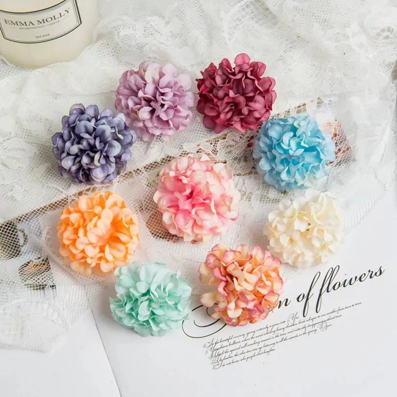Artificial Silk Carnation Flower Heads 50/100 Pcs | DIY Decor Artificial Flower Heads Axl