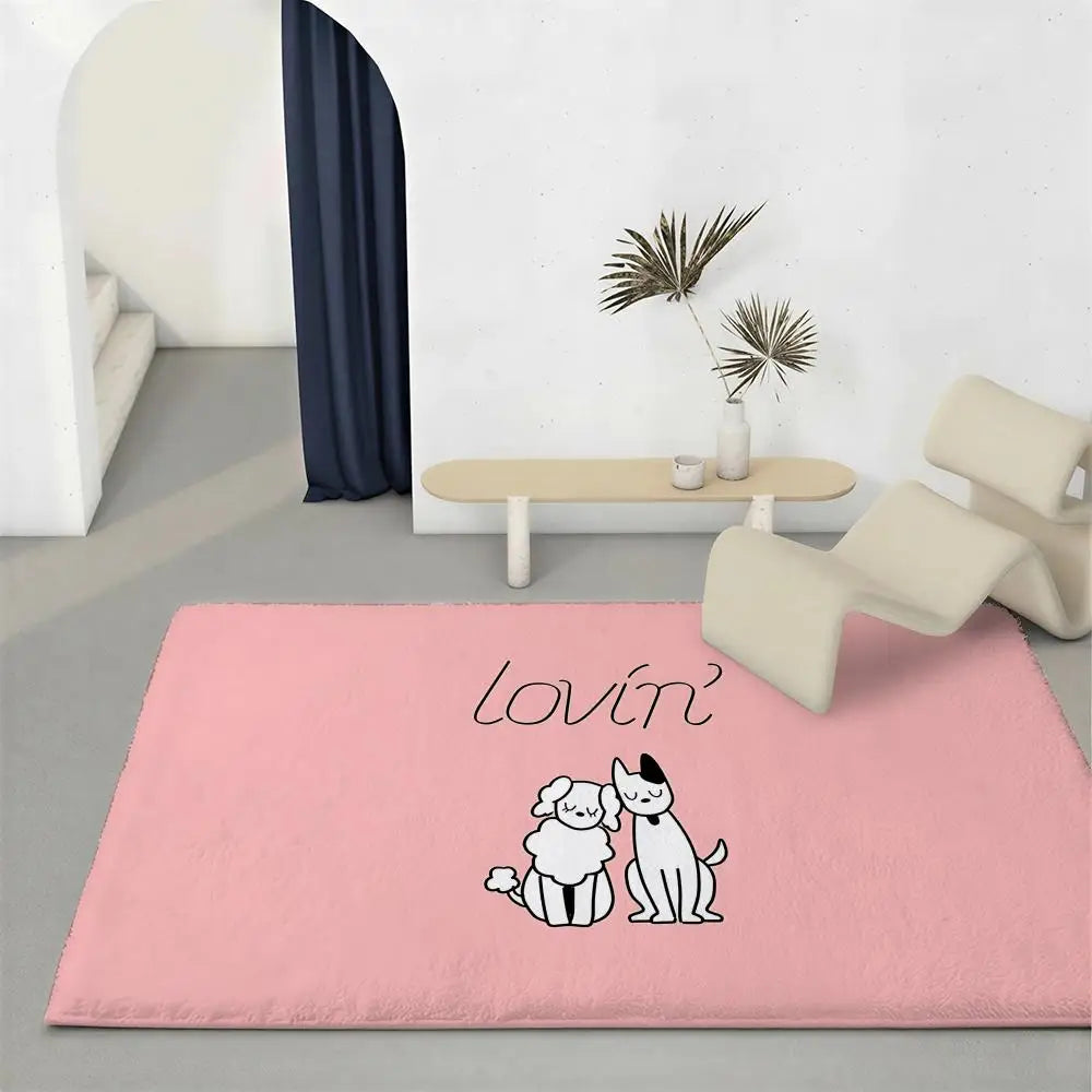 Mrs. GREEN APPLE Flannel Floor Mat – Non-Slip Indoor Rug Flannel Floor Mat Axl White1 100x160cm