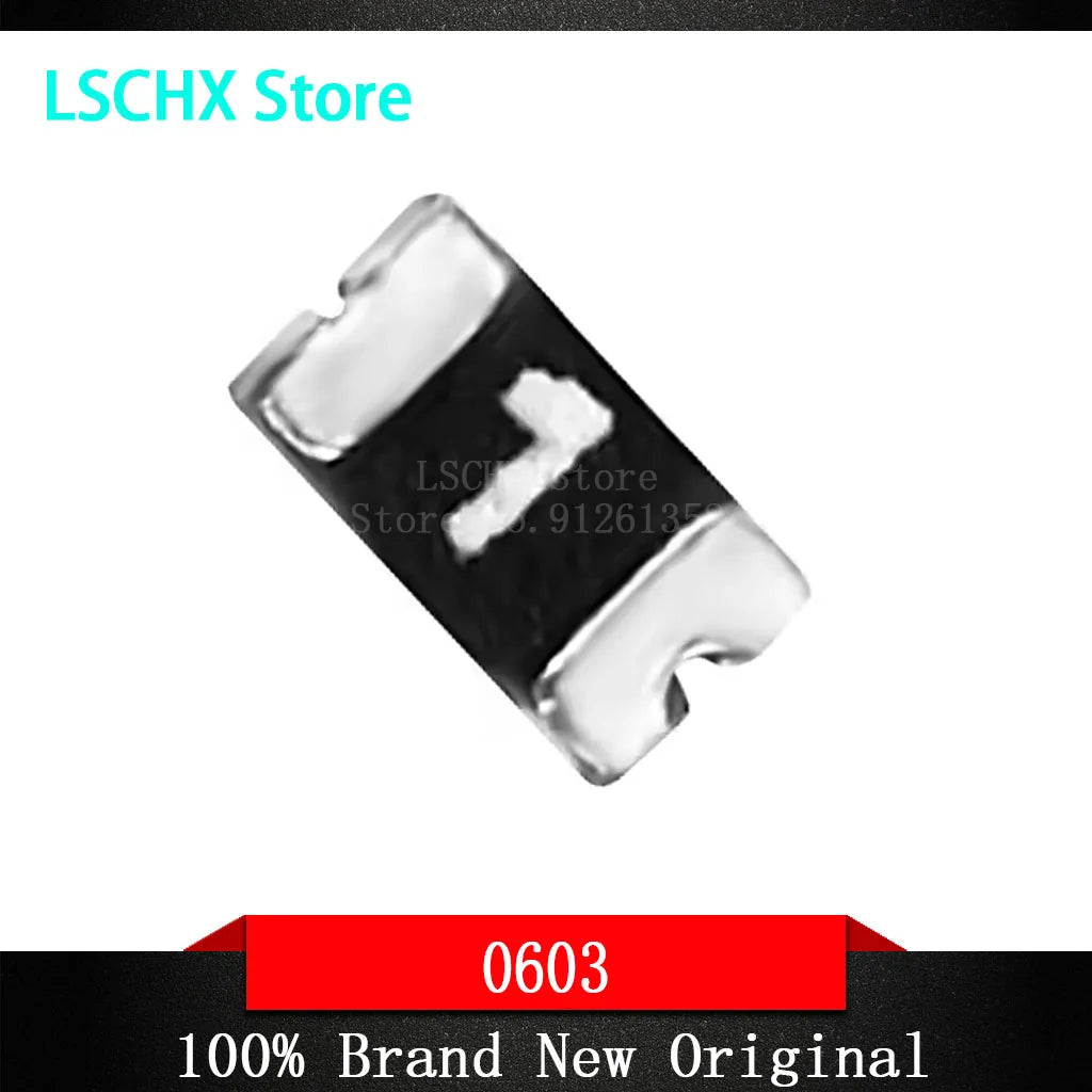 50Pcs PPTC Resettable SMD 0603 Fuse – 10mA to 1A, 30V/60V Resettable SMD Fuse Axl