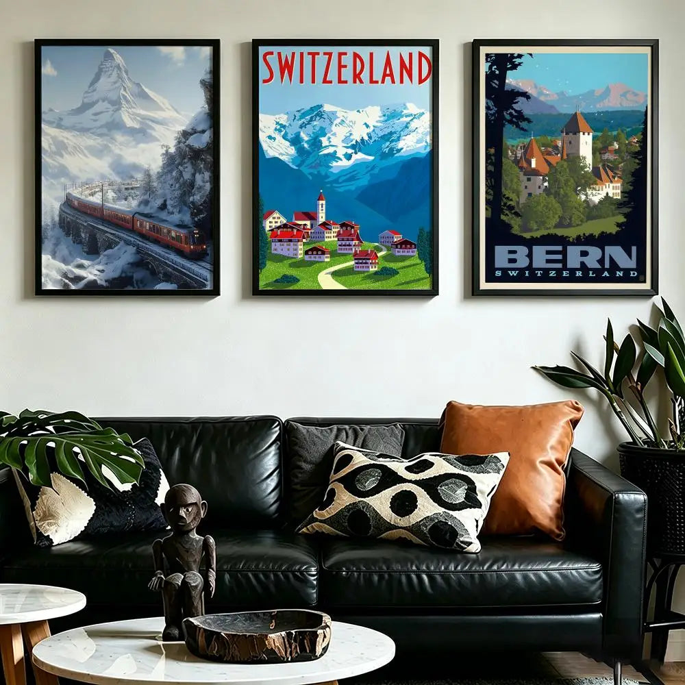 Switzerland Pattern Wall Poster – HD Art Print Home Décor Wall Art Poster Axl