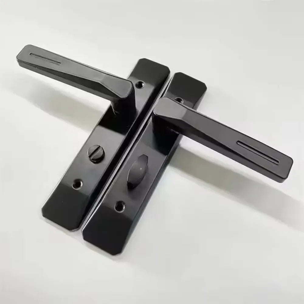 Keyless Bathroom Door Lock – Single Tongue Thickened Handle Door Handle Lock Axl