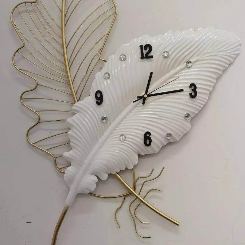 Feather Wall Clock – Silent Minimalist Acrylic Art Decor Decorative Wall Clock Axl