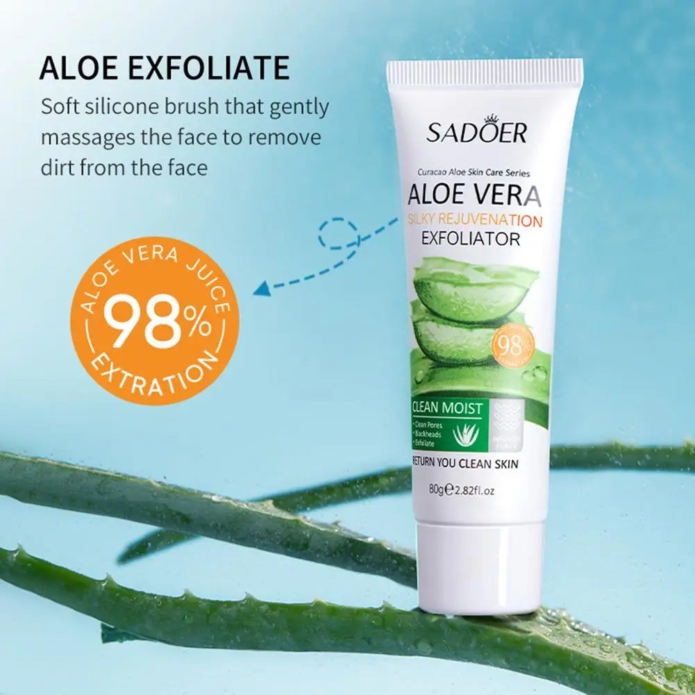 Aloe Vera Face Exfoliating Gel – Pore Minimizing Scrub 30–100g Facial Exfoliating Scrub Axl
