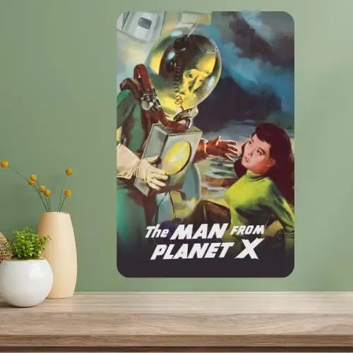 Man from Planet X Classic Movie Metal Poster Sign – Retro Decor Metal Wall Sign Axl aluminum sign aluminum 40x30cm