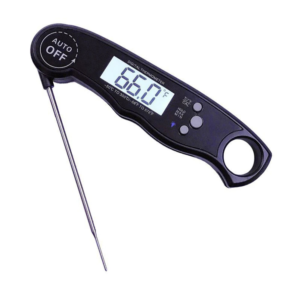 Leeseph Digital Meat Thermometer – Instant Read & Waterproof Kitchen Thermometer Axl black