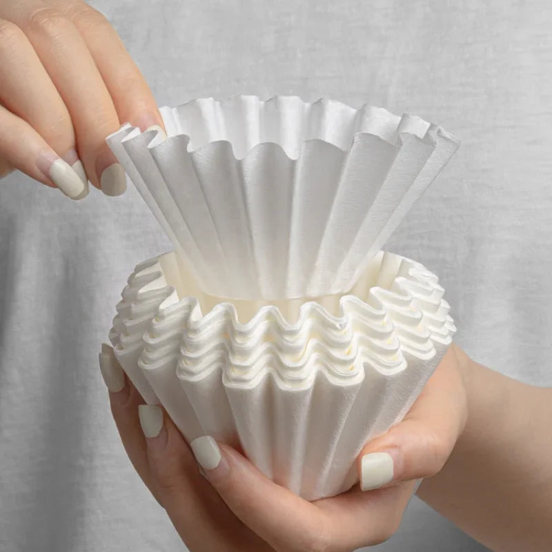 50 Pack Pour Over Coffee Filters – Fits B75 & Wave Dripper Coffee Filter Papers Axl