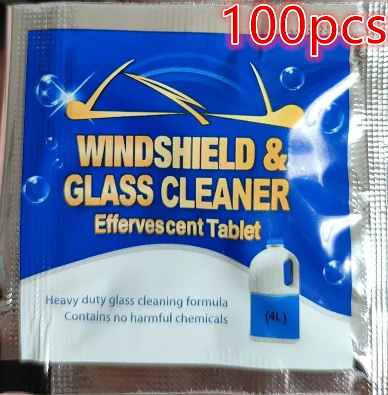 Car Windshield Cleaner Effervescent Tablets – 10 & 100 Pack Windshield Cleaner Tablets Axl 100pcs