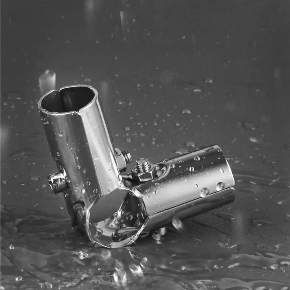 25mm Stainless Steel Round Pipe Joint Tube Connector Clamp Pipe Joint Connector Axl